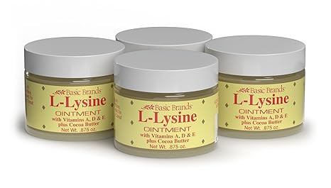 Basic Brands - L-Lysine Ointment - 0.875 oz - Lysine Cold Sore Treatment and Blister Relief - Soo... | Amazon (US)