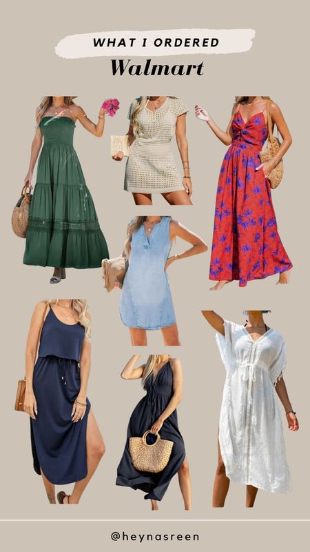 My recent Walmart order! These spring mini and maxi dresses and coverups are must-haves for spring and summer 

#LTKSeasonal #LTKfindsunder50 #LTKstyletip