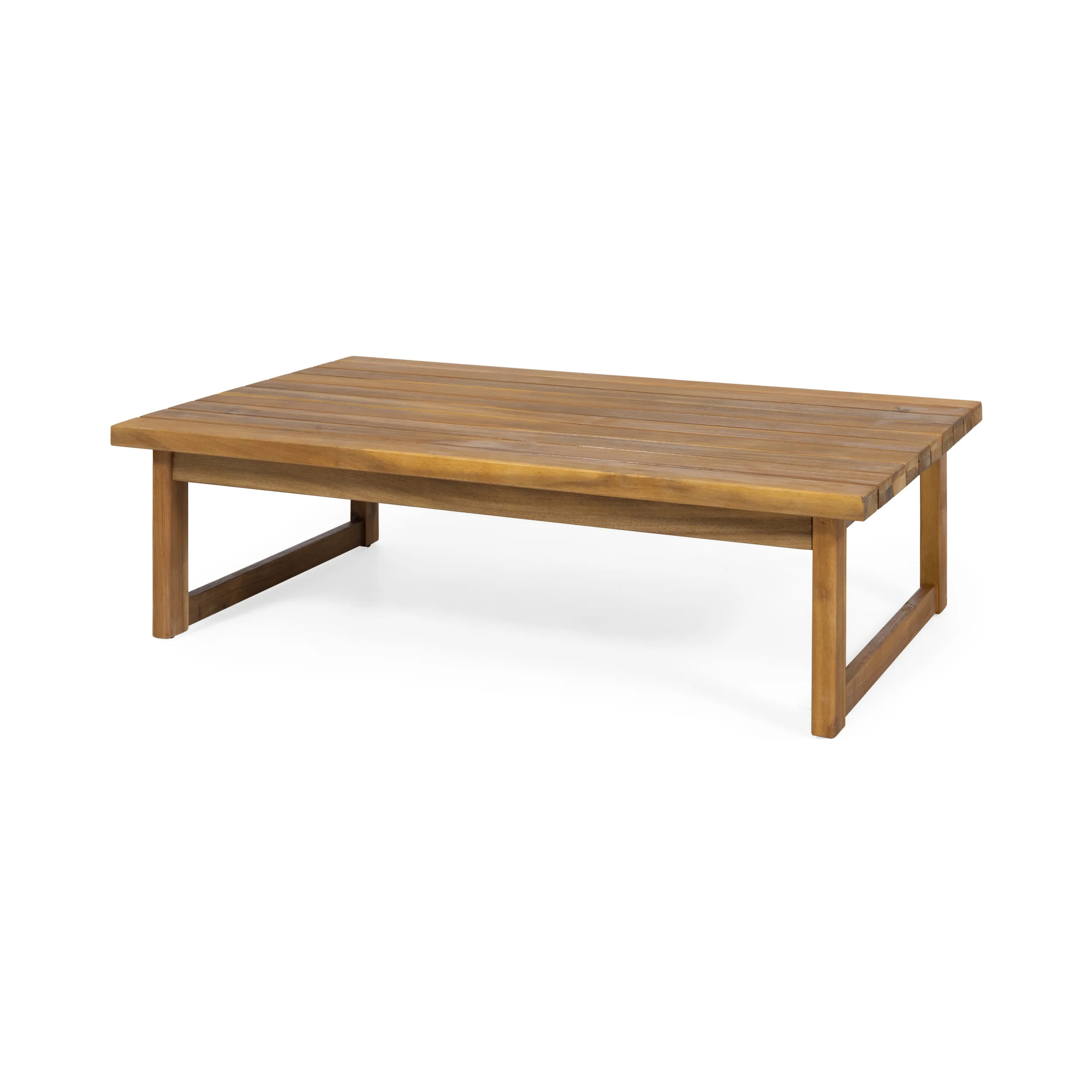 GDF Studio Kedan Outdoor Acacia Wood Coffee Table, Teak | Walmart (US)