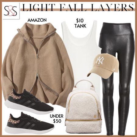 Fall capsule classic! An oversized sweatshirt with faux leather leggings and Nike sneakers is an amazing fall outfit  

#LTKSeasonal #LTKfitness #LTKover40