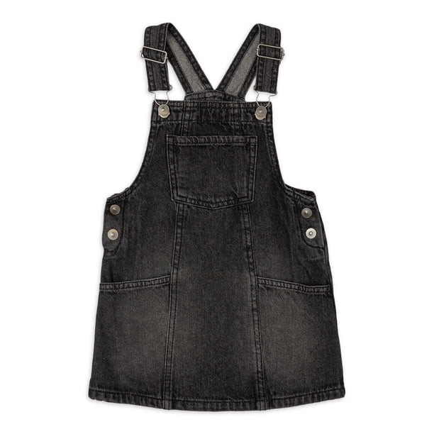 Wonder Nation Toddler Girls Denim Jumper, Sizes 2 Toddler-18 Months | Walmart (US)