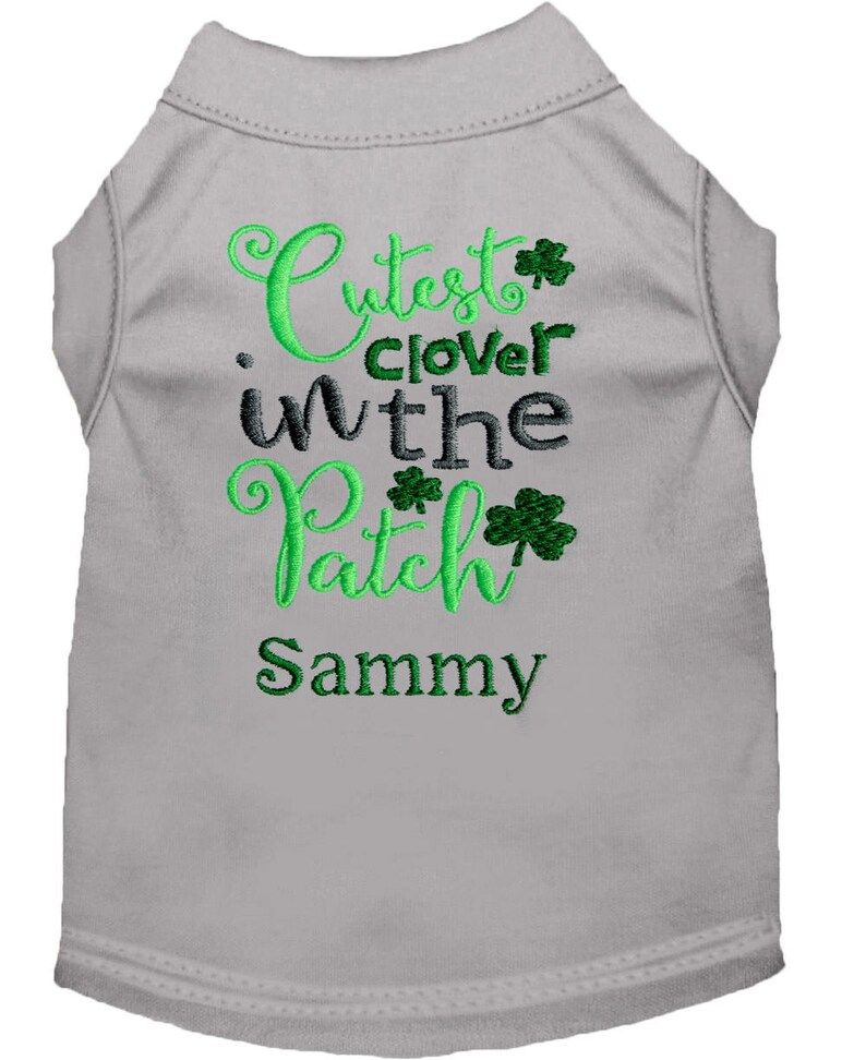 Dog St. Patrick's Shirt  Cutest Clover in the Patch  | Etsy | Etsy (US)