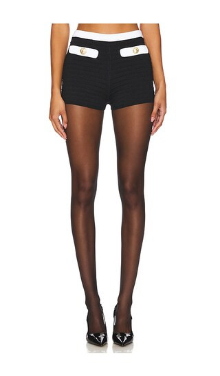 Ashton Short in Black & Cream | Revolve Clothing (Global)