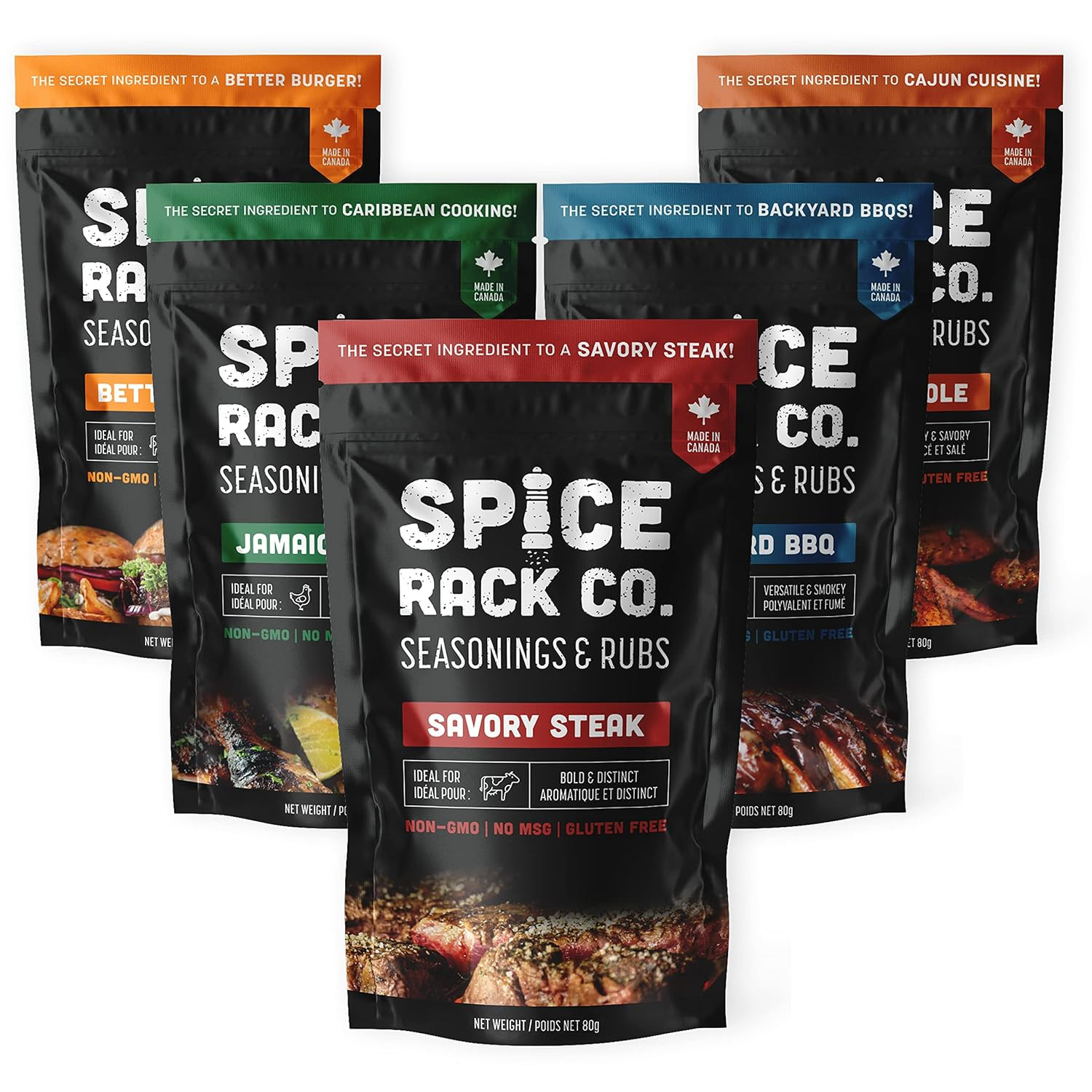 BBQ Spices And Rubs Gift Set - Spice Rack Co BBQ Rub Gift Sets, Grill Seasoning Gift Set Of 5 Fla... | Amazon (US)