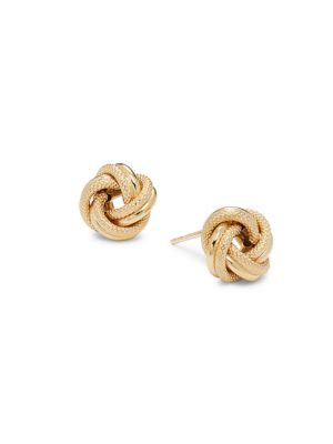 Saks Fifth Avenue Made in Italy ​14K Yellow Gold Love Knot Studs on SALE | Saks OFF 5TH | Saks Fifth Avenue OFF 5TH
