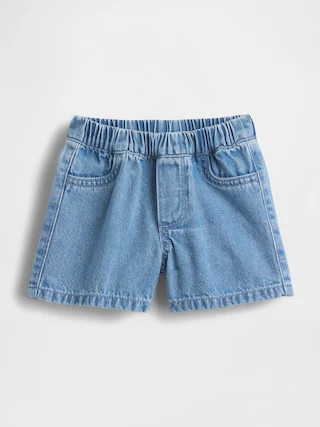 Baby Brannan Bear Pocket Pull-On Denim Shorts | Gap (US)