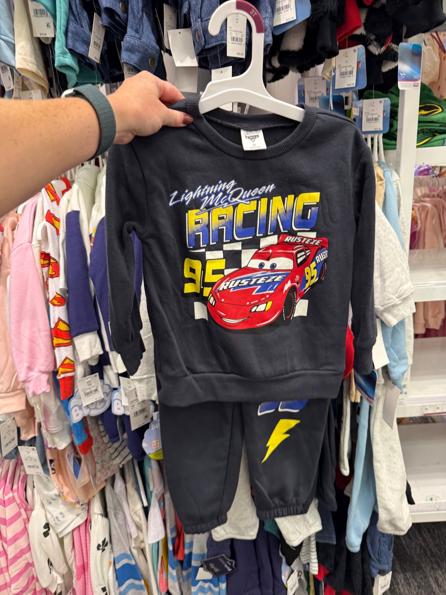 Adorable character sets & toddler fleece jackets! #ltkautumn #toddlerstyle #lightningmcqueen #bluey #backtoachool #matchingset 

#LTKBaby #LTKKids #LTKFamily