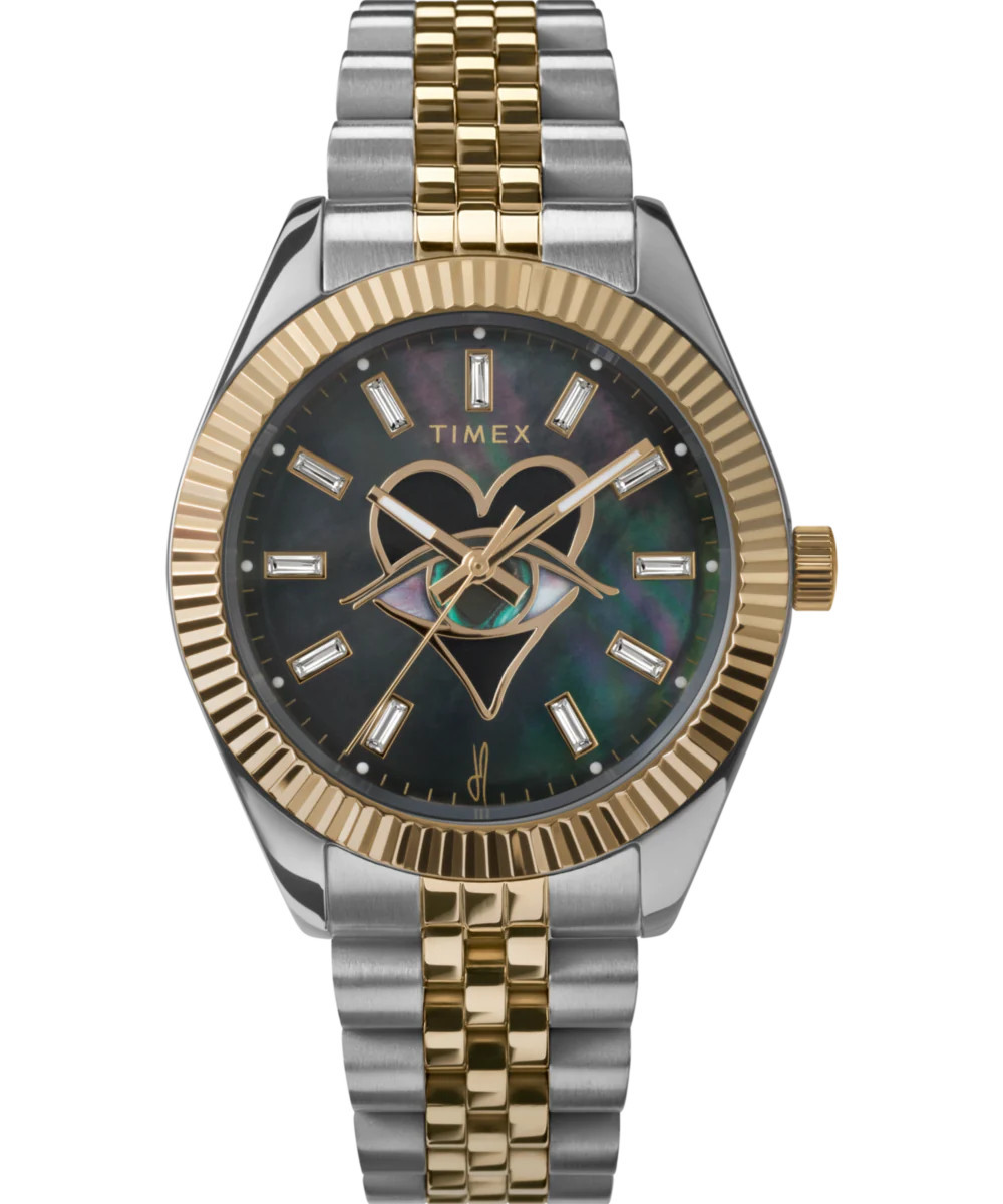 Timex x Jacquie Aiche 36mm Stainless Steel Bracelet Watch | Timex