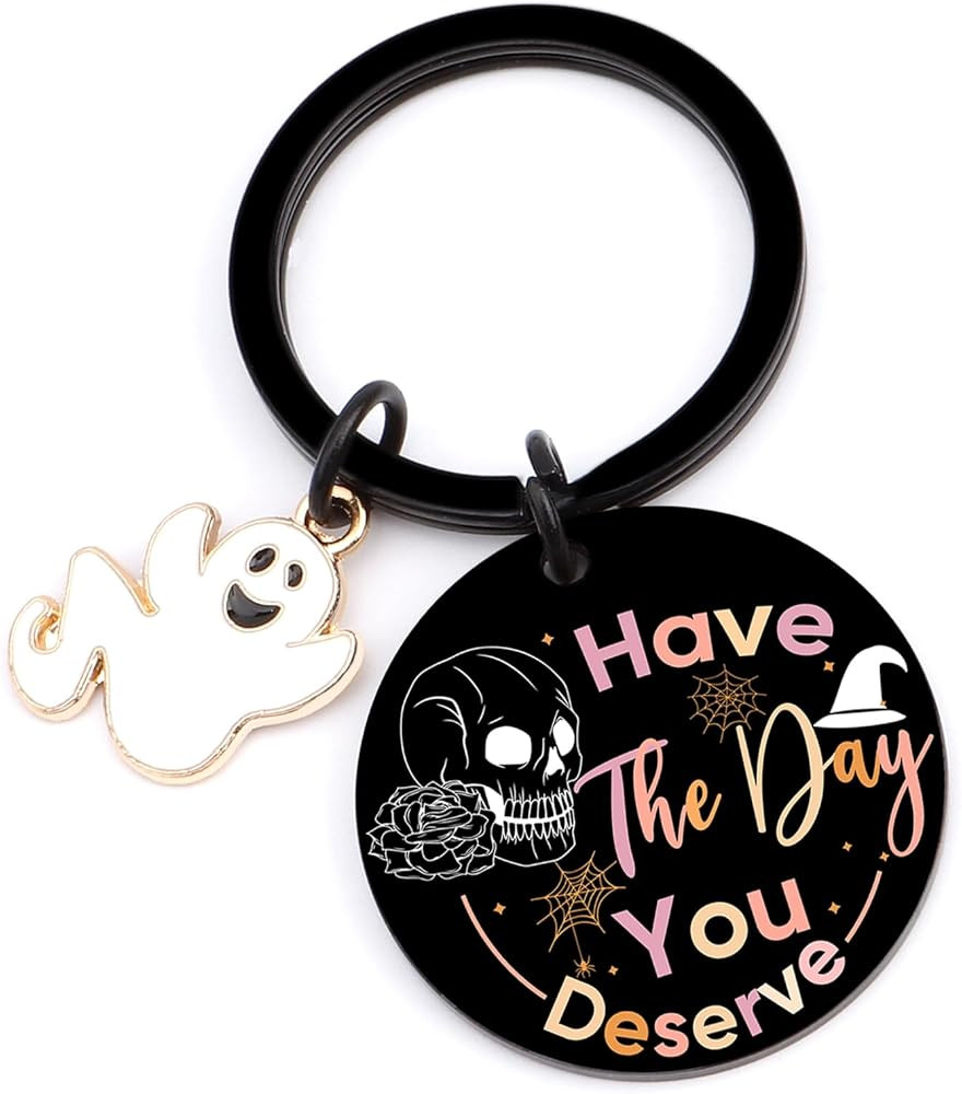 Halloween Gifts Boo Basket Stuffers Halloween Baskets Horror Keychain Ghostface Keychain Gifts | Amazon (US)