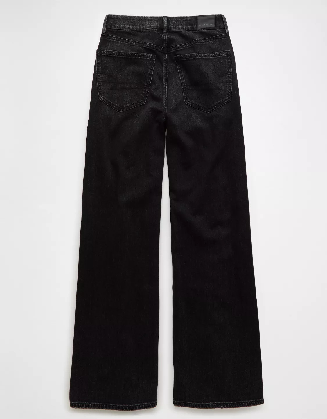 AE Dreamy Drape Stretch Curvy Super High-Waisted Baggy Wide-Leg Jean | American Eagle Outfitters (US & CA)