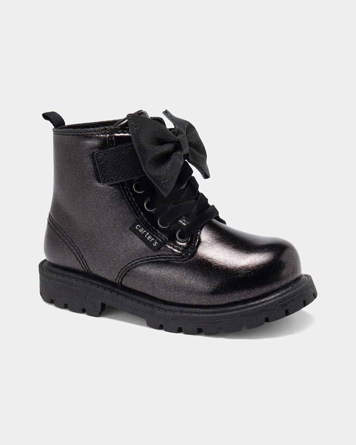 Toddler Girl Bow Ankle Boots - Black | Carter's Inc