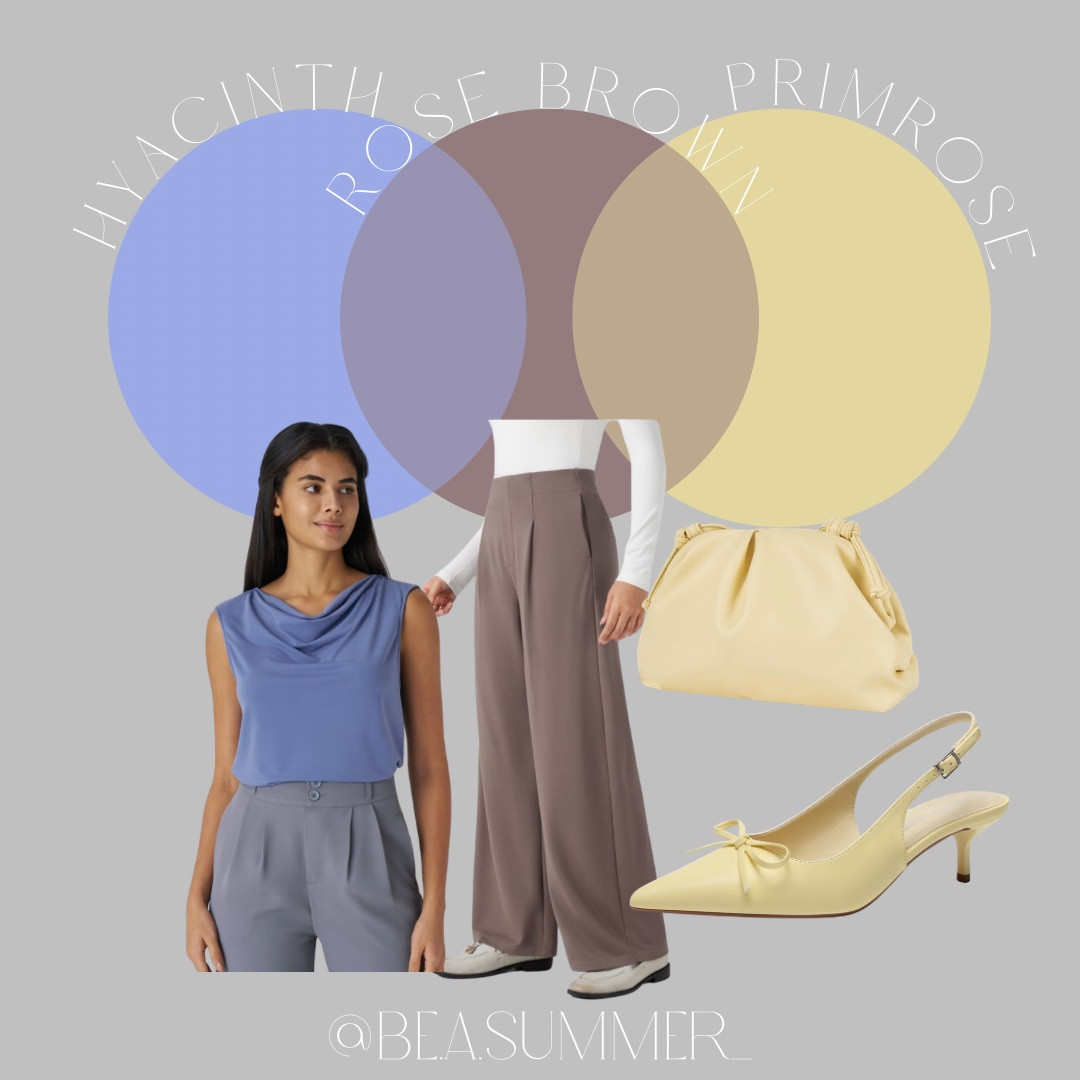 Trendy color combos right now for color analysis summers! ☀️✨ #coloranalysis #summer #besasummer

*these colors have not been verified