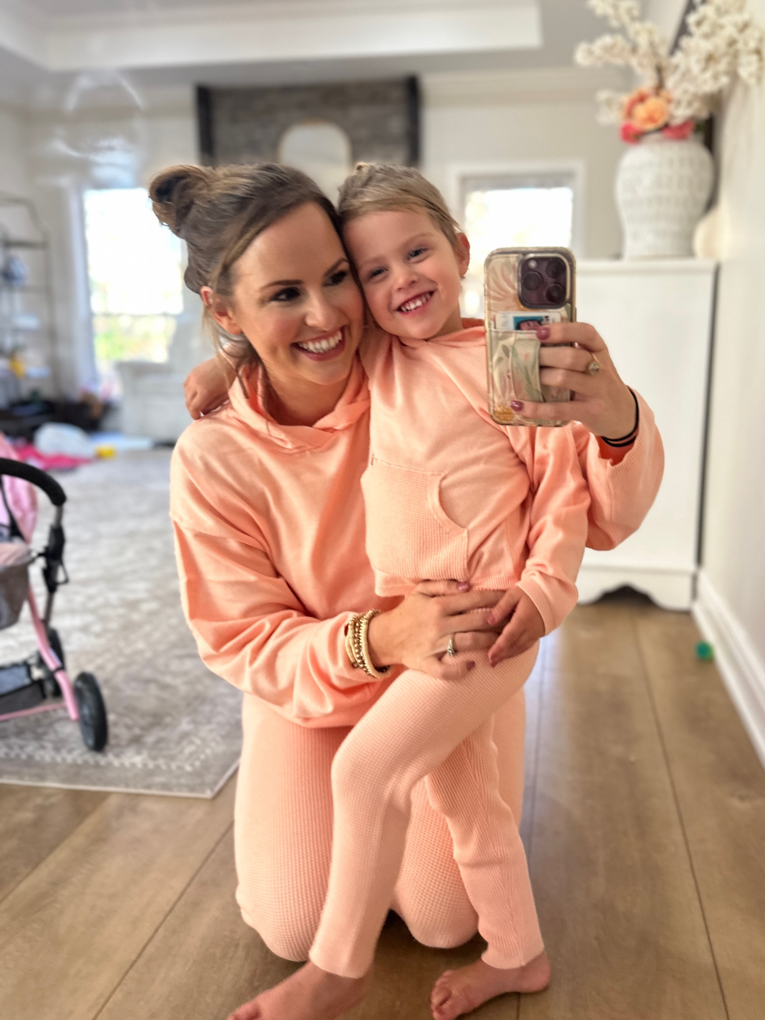 Mommy and me matching hoodies and leggings coordinating two piece set!! 👯‍♀️ Love that Modern moments by Gerber is now on Amazon! I’ve always loved their kids clothes and now they have such fun mommy and me outfits too from casual to dresses! 

Mother daughter fashion, twinning style, casual mom and kid style, toddler outfits, kids clothes

#LTKFamily #LTKBaby #LTKKids