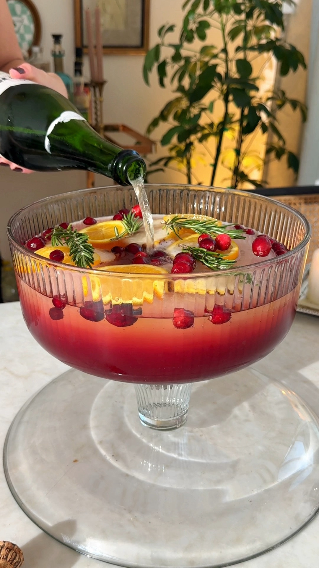 A glass cake plate that doubles as a punch bowl for holiday entertaining , cocktails and happy hour! 
#holiday #viral #cakeplate #entertainign #christmascocktails #vintagechristmas #punchbowl #happyhour

#LTKGiftGuide #LTKHoliday #LTKSeasonal