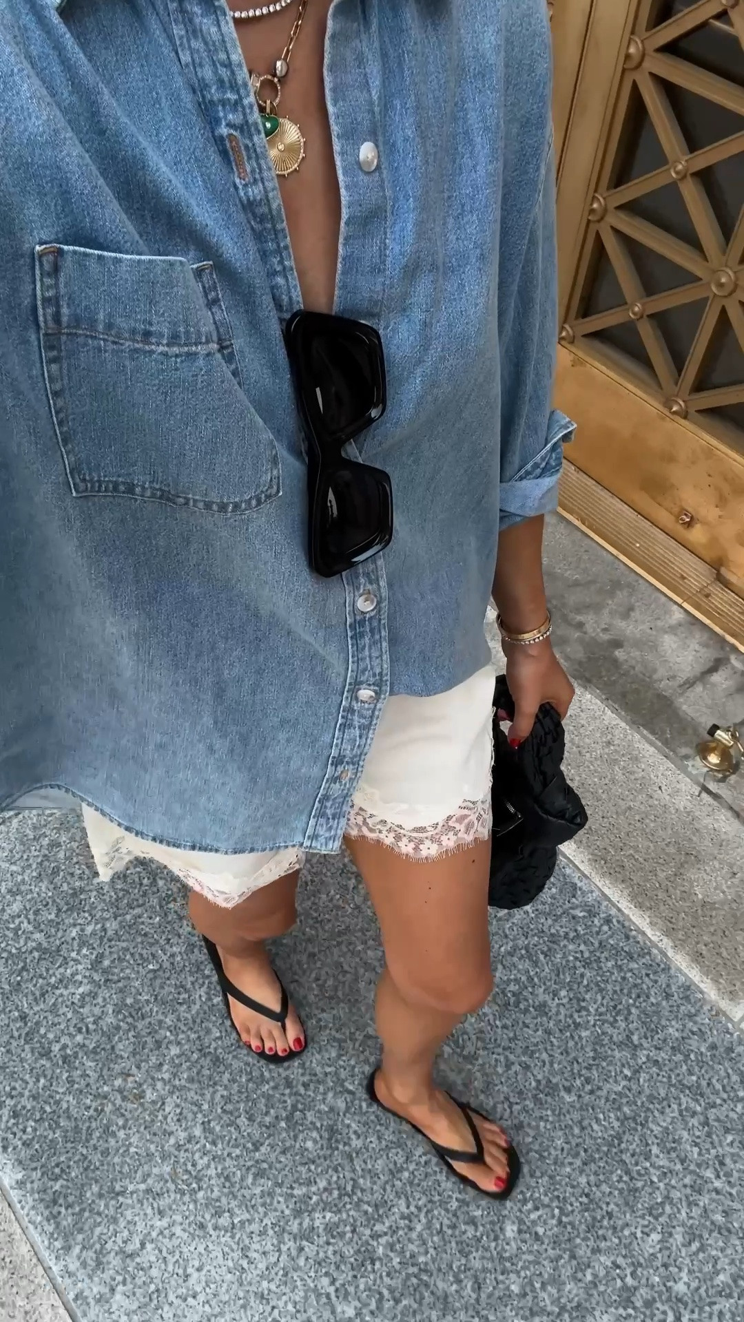 Fashion Jackson @Aritzia 
Denim shirt (small)
Lace shorts (medium)

#LTKOver40 #LTKSeasonal #LTKootd