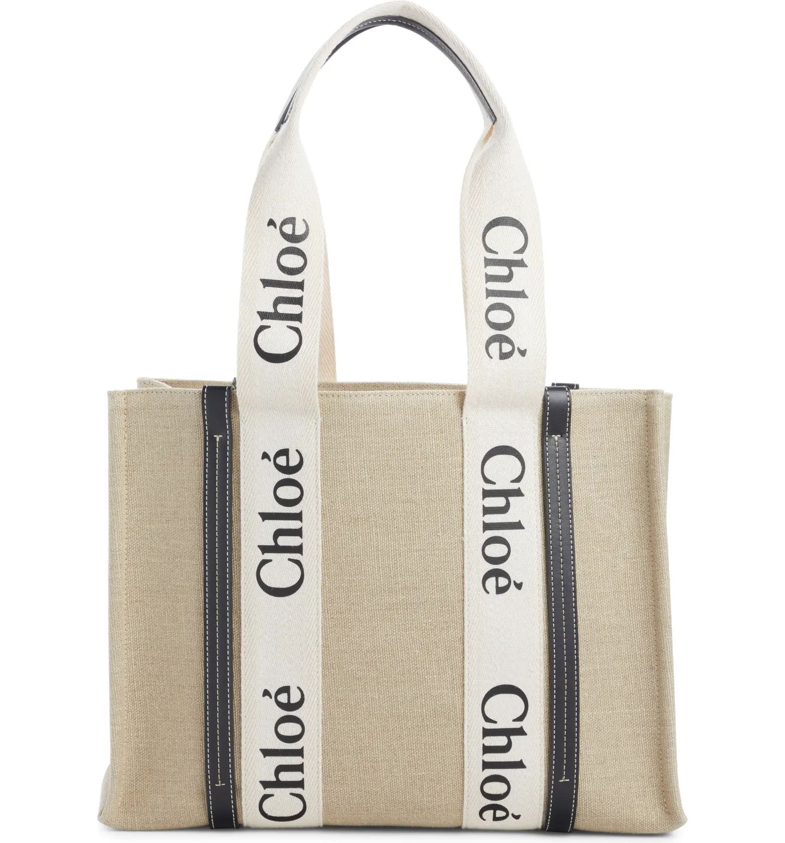 Chloé Large Woody Linen Tote | Nordstrom | Nordstrom
