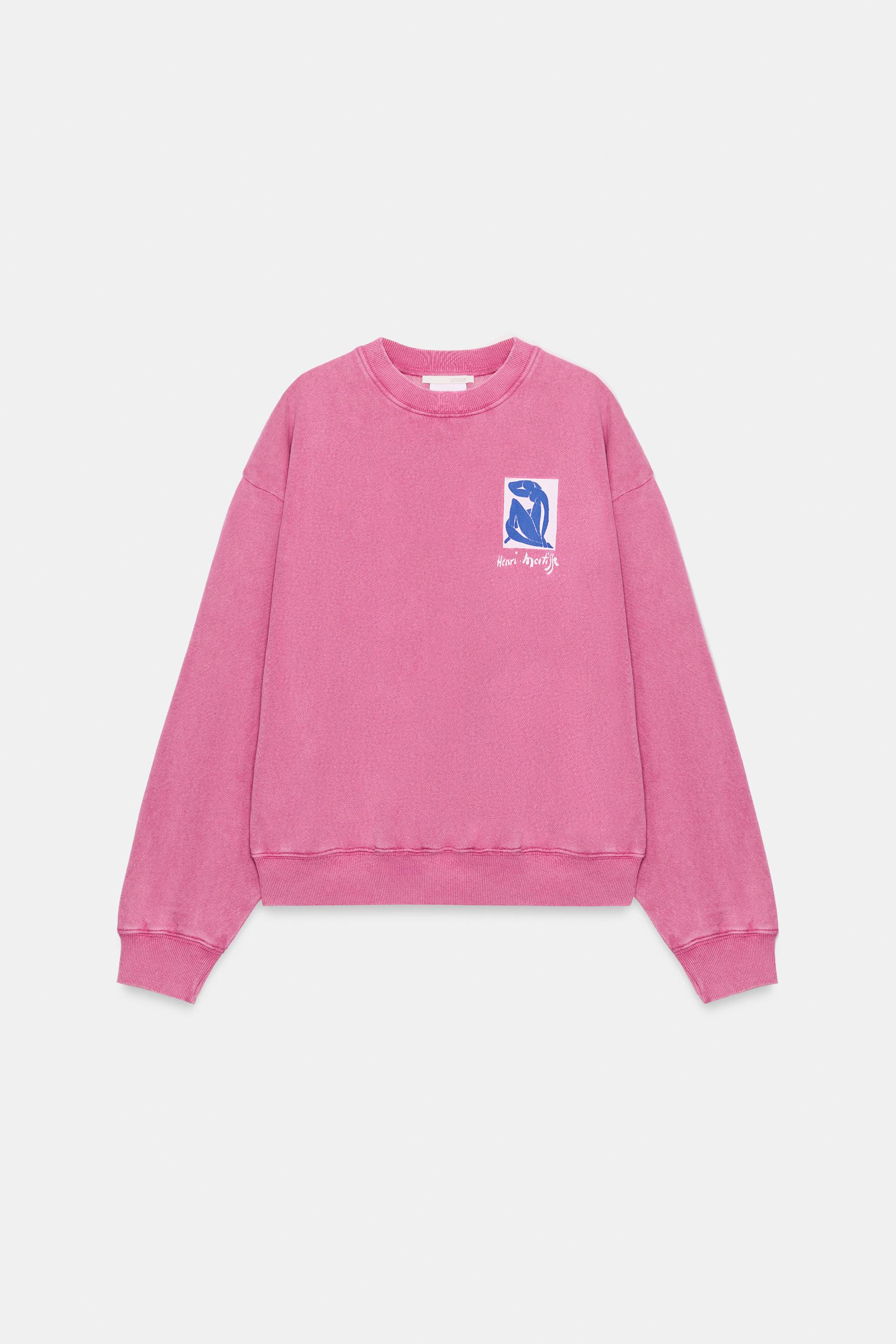 Zara - Henri Matisse Washed Sweatshirt - Pink - S - Woman | Zara US