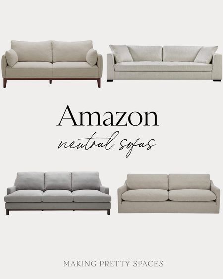 Neutral Amazon sofa roundup!
Amazon sofa, budget friendly sofas, cream sofa, grey sofa, Home, family room, furniture, living room furniture

#LTKfamily #LTKhome #LTKstyletip