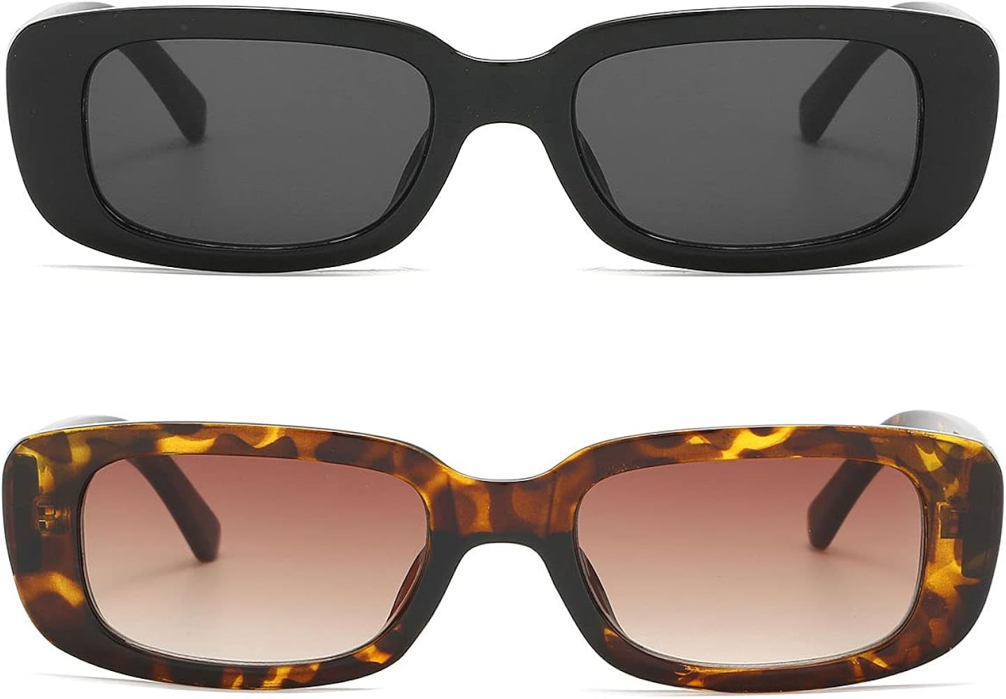 Dollger Retro Rectangle Sunglasses for Women 90’s Vintage Shades Unisex Square Thick Frame Glas... | Amazon (US)