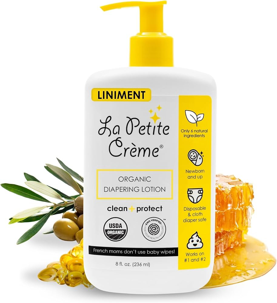 La Petite Creme French Premium Liniment Baby Lotion - Diaper Cream Alternative to Wet Wipes - Gen... | Amazon (US)