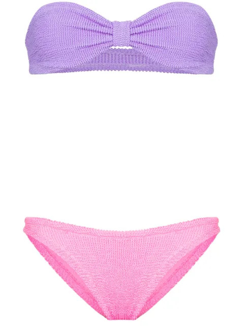 Hunza G Duo Jean Bikini Set - Farfetch | Farfetch Global
