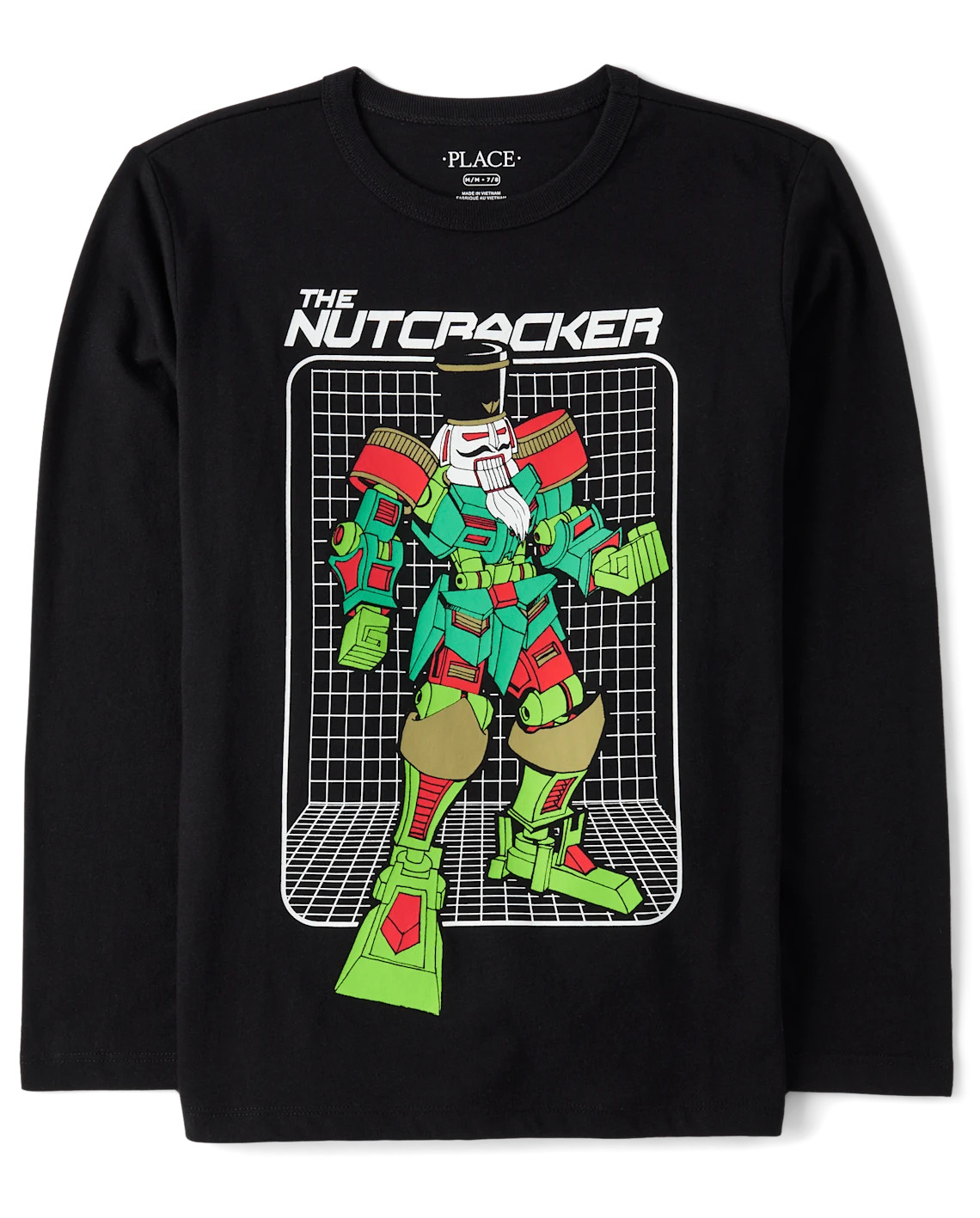 Boys Christmas Robot Nutcracker Graphic Tee - black | The Children's Place