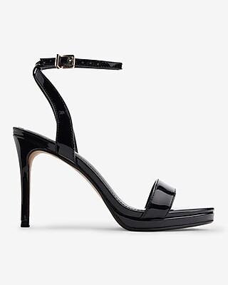Round Toe Platform High Heeled Sandals | Express