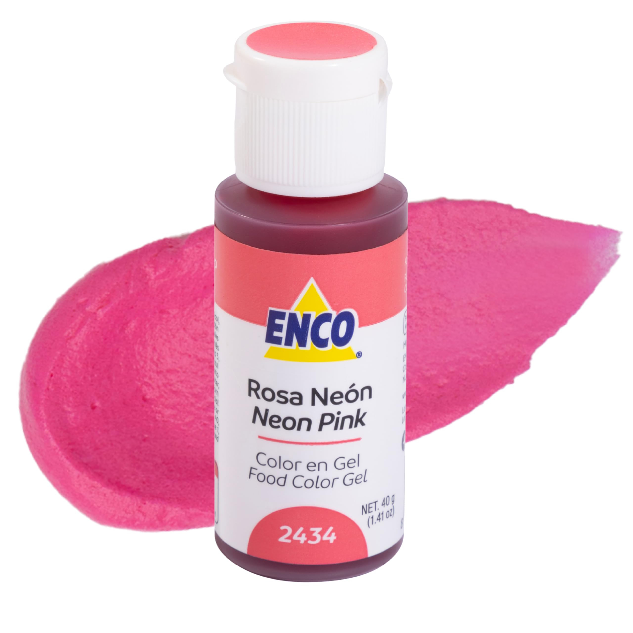 ENCO Food Coloring Gel Neon Pink 1.41 oz (40g) Concentrated, Vegan | Amazon (US)
