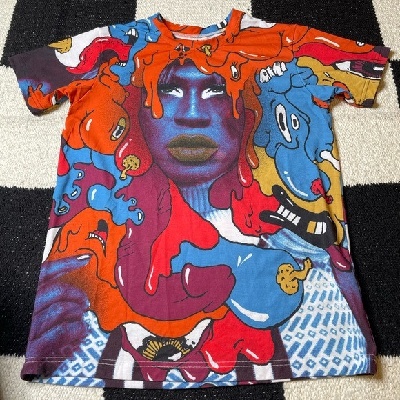 AOP Print‎ All Over Me Colorful Tee Size S | Poshmark