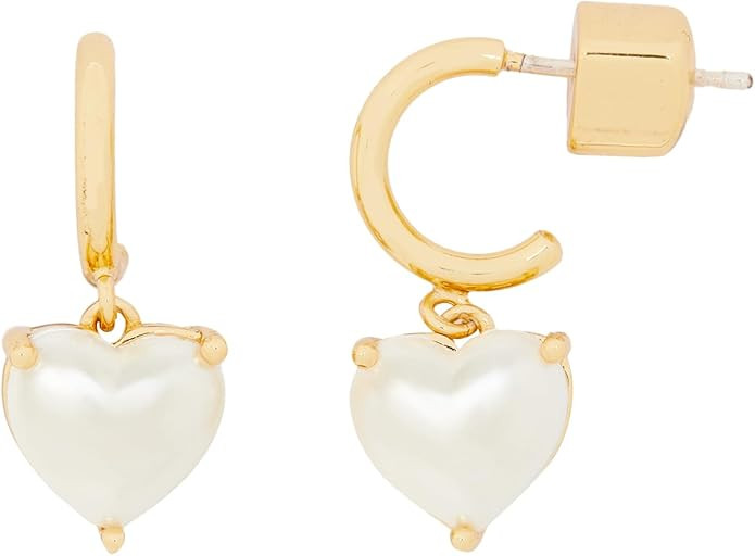 Kate Spade New York® My Love Heart Huggies – Drop Earrings for Women – Push Back Closure –... | Amazon (US)