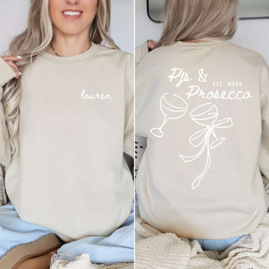 Pjs and Prosecco, Sleepover Bachelorette Party, Pajama Slumber Party, Custom Bachelorette - Etsy | Etsy (US)