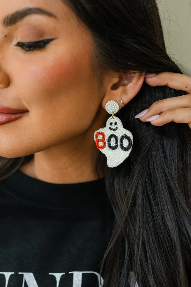 Boo Ghosts Earrings | Pink Lily