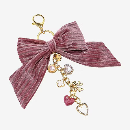 Bijoux Bar Bow Bag Charm, One Size, Pink | JCPenney