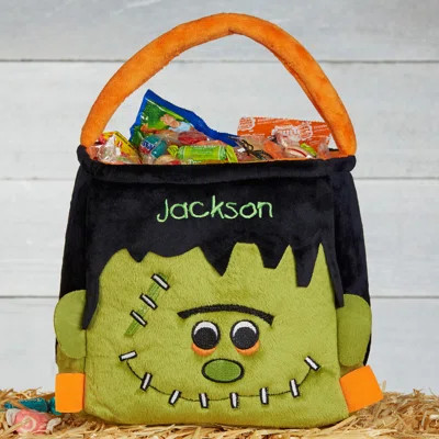 Freaky Frankie Embroidered Plush Treat Bag | Wayfair Professional
