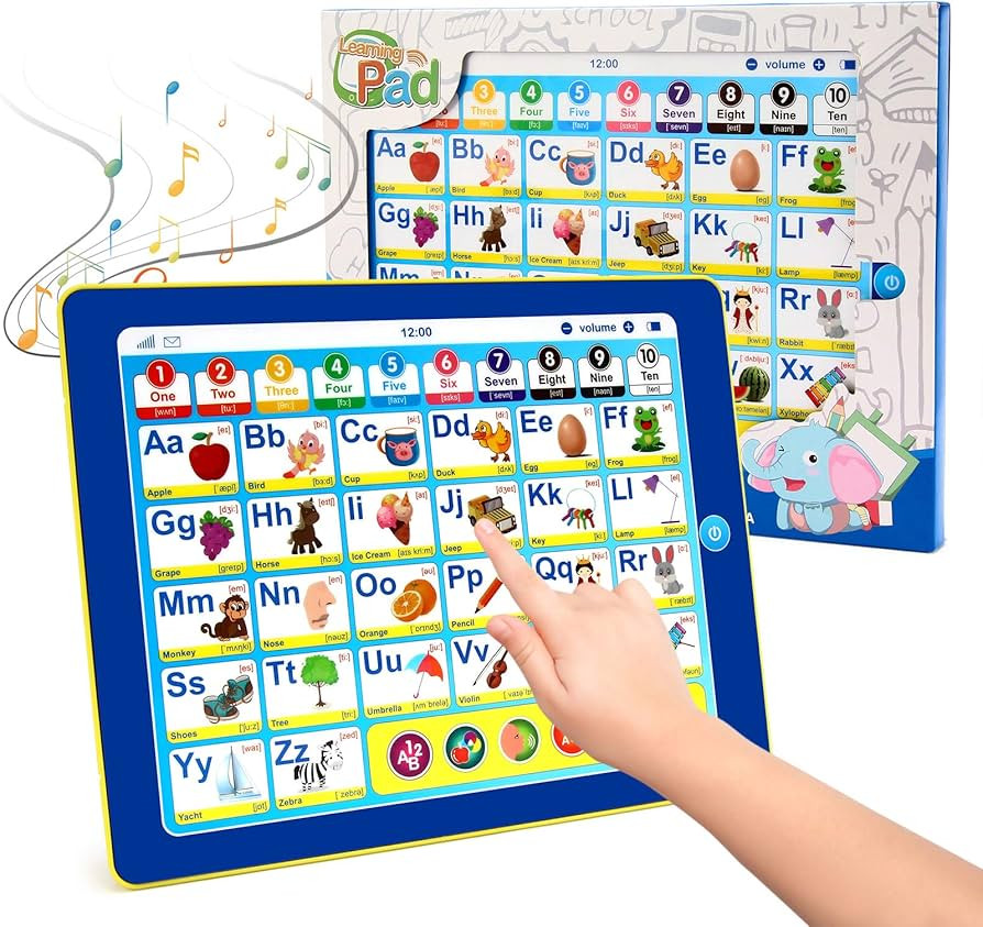 6-in-1 Kids Tablet with ABC/Words/Numbers/Color/Games/Music - Interactive Educational Electronic ... | Amazon (US)