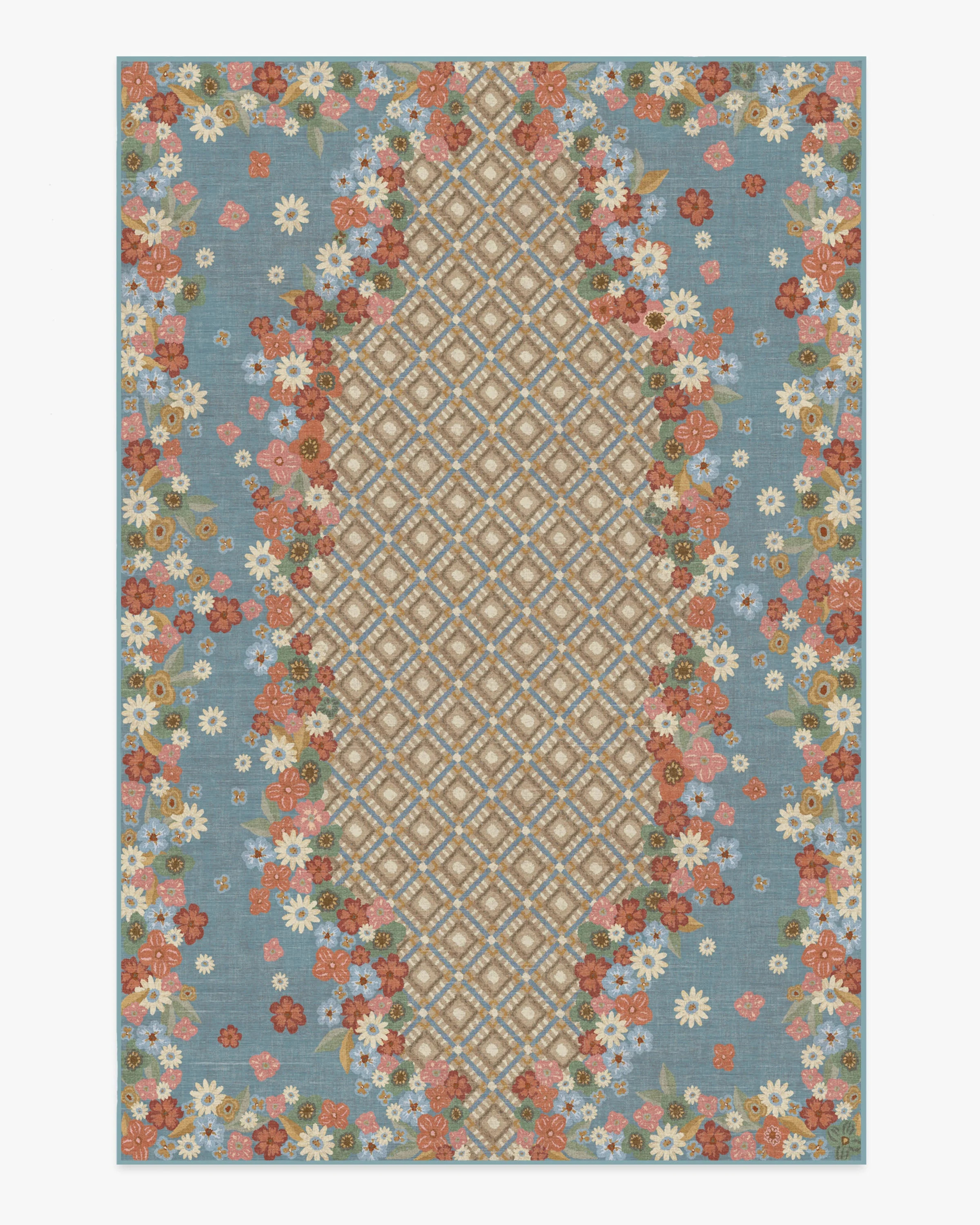 Nora Slate Blue Rug | Ruggable US | Ruggable