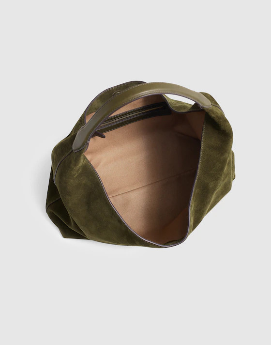 The Mylie Shoulder Bag in Italian Suede | Madewell | Madewell