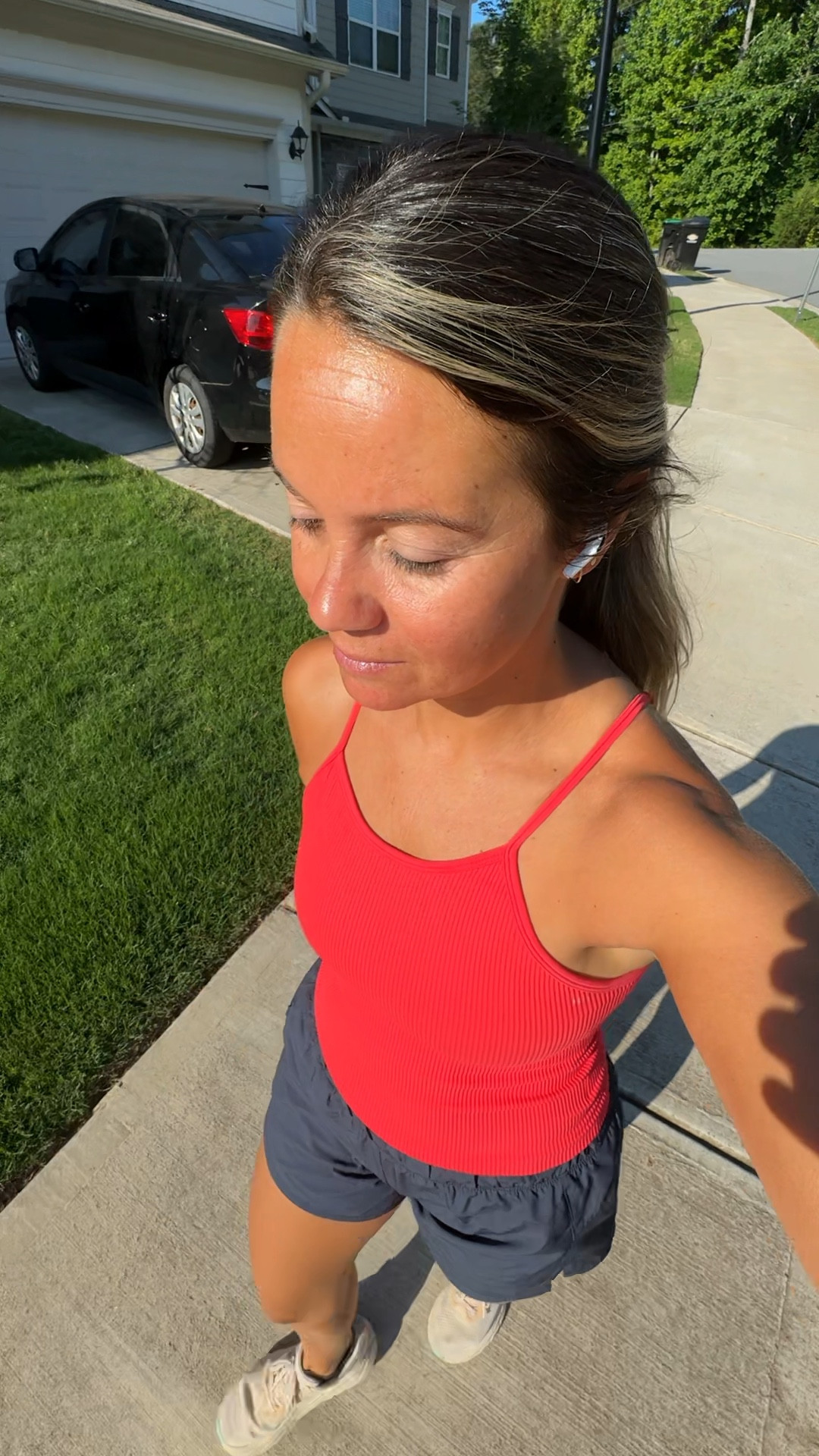 Amazon workout tank and shorts. Size medium in both! 

#LTKActive #LTKFitness #LTKSeasonal