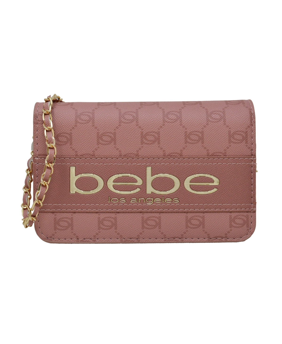 Bebe Serena Monogram Crossbody Bag - Dusty Rose | Macy's