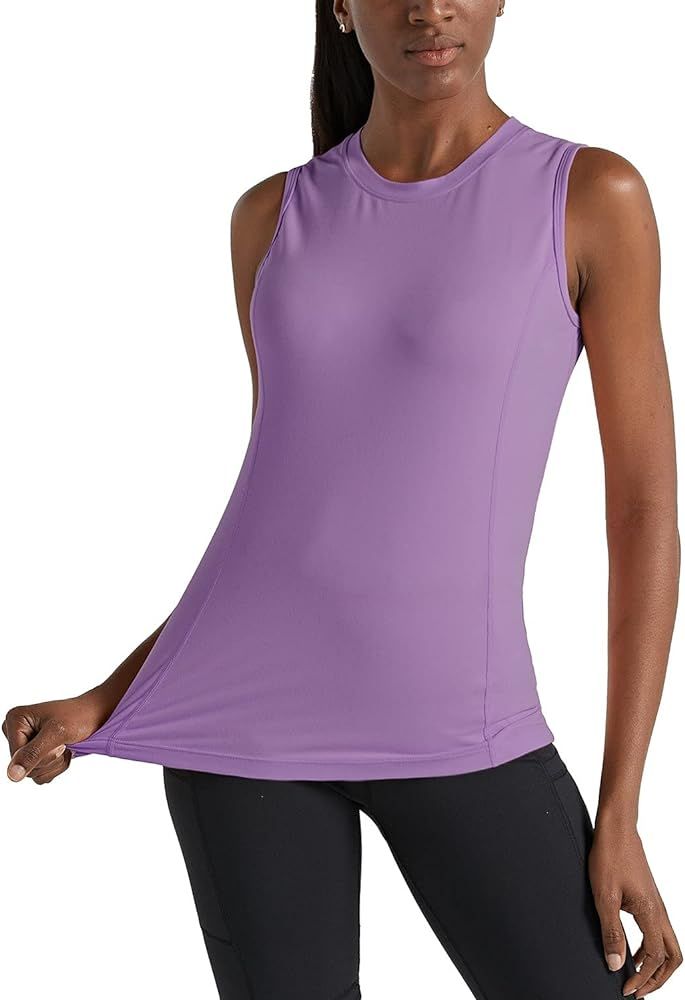 BALEAF Women's Sleeveless Workout Shirts Lightweight UPF 50+ Running Tank Tops for Yoga, Everyday... | Amazon (US)