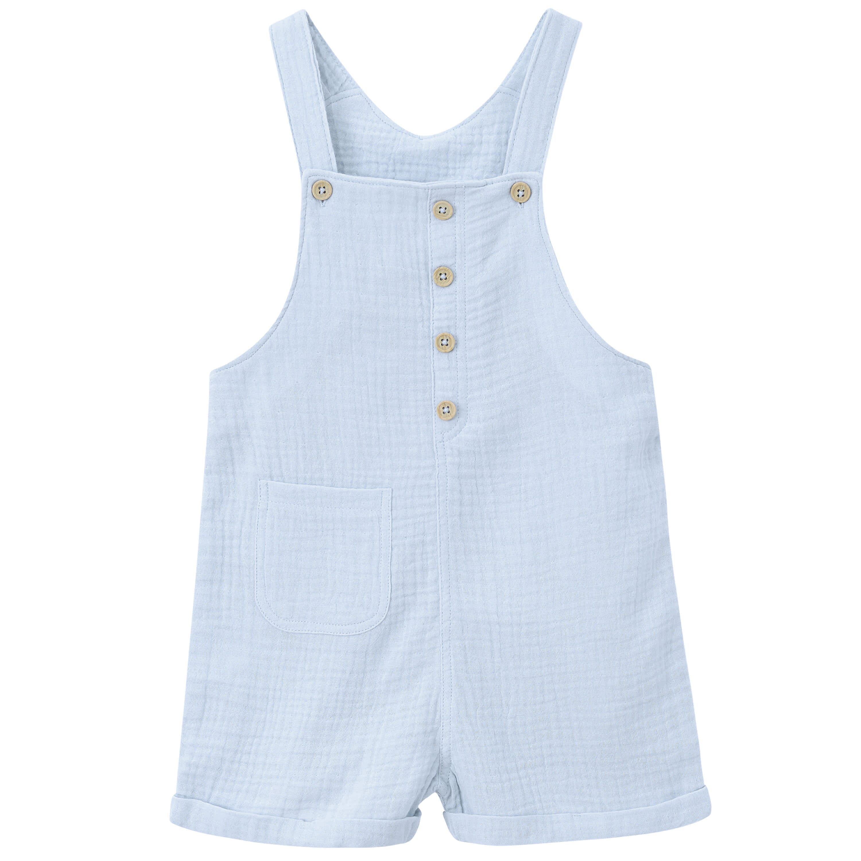 Infant & Toddler Boys Blue Gauze Shortall | Gerber Childrenswear