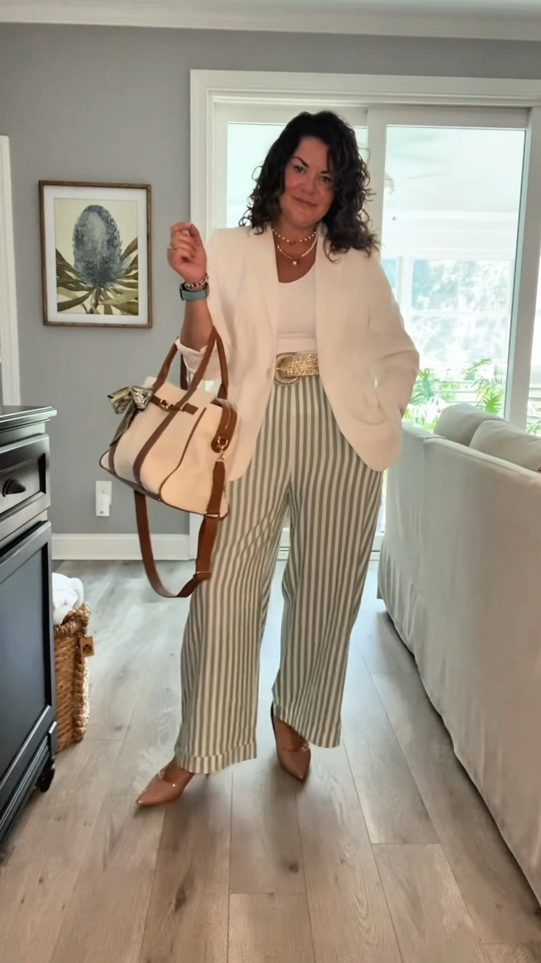 Sometimes it’s not about buying a whole new outfit—it’s about styling what you already have a little differently. A blazer, a belt, and a few accessories made these comfy Amazon pants look polished enough for work. I’ll link everything I can! 🤍

#LTKootd #LTKOver40 #LTKWorkwear