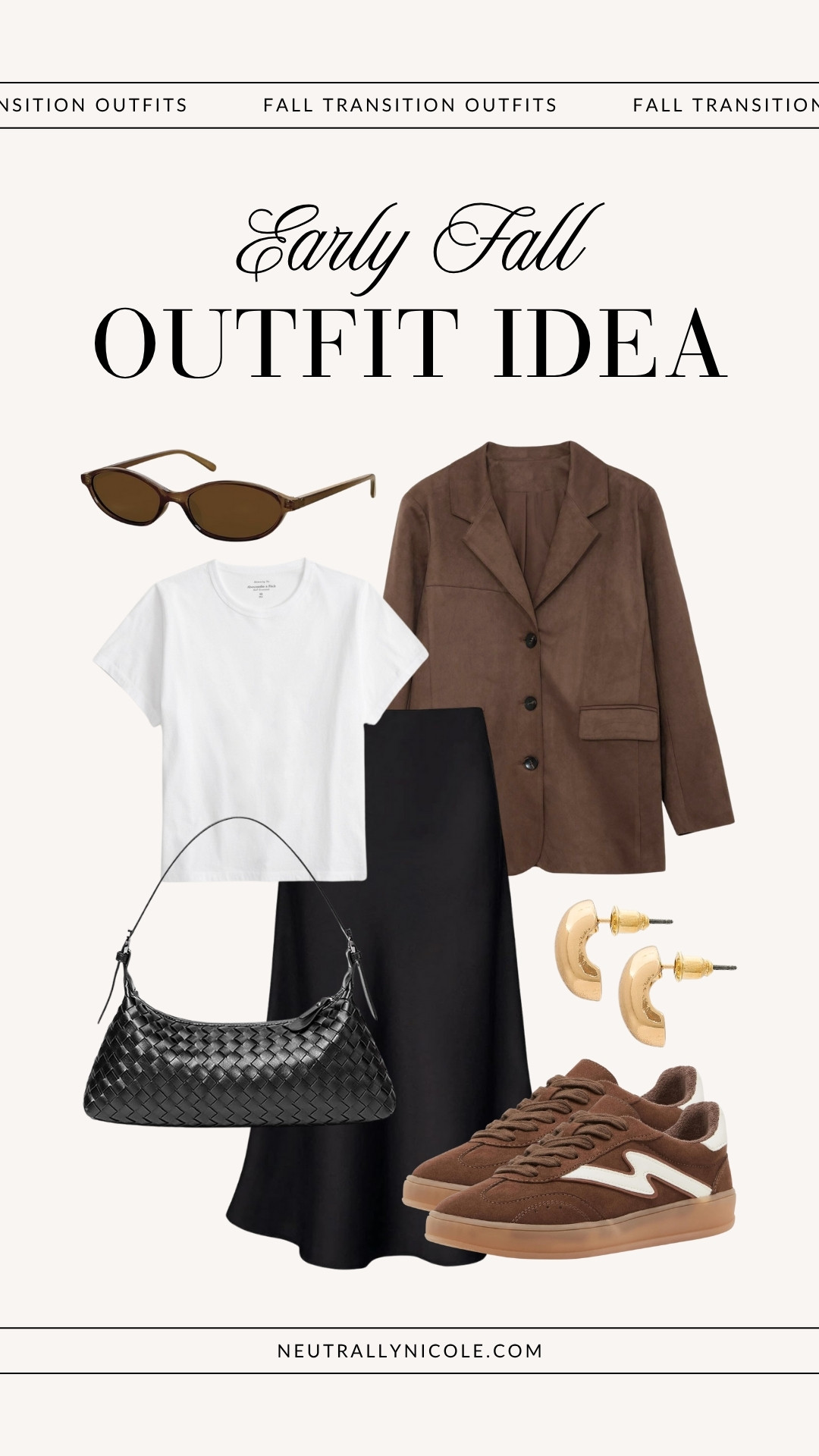 Early fall outfit idea, early fall outfits, summer to fall transition outfit idea, summer to fall transition outfits, warm fall outfit idea, warm fall outfits, fall outfit idea, fall outfits, casual outfit idea, casual outfits, spring outfit idea, spring outfits, brown suede jacket outfit idea, brown suede jacket outfits, midi skirt outfit idea, midi skirt outfits, brown suede sneakers outfit idea, brown suede sneakers outfits, brunch outfit idea, brunch outfits, date night outfit idea, date night outfits // neutrallynicole, @neutrallynicole, neutrallynicole.com, Neutrally Nicole

#LTKFindsUnder100 #LTKSeasonal #LTKStyleTip #LTKFindsUnder50 #LTKItBag #LTKShoeCrush #LTKSaleAlert #LTKTravel