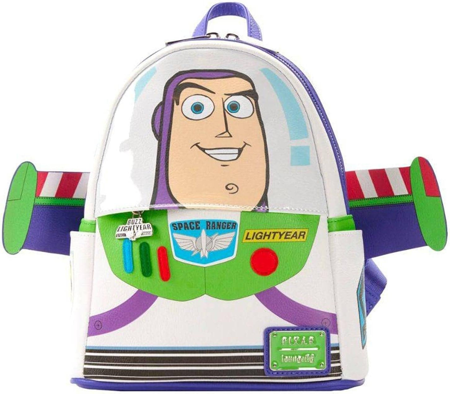 Loungefly Disney Pixar Toy Story Buzz Lightyear Womens Double Strap Shoulder Bag Mini Backpack Purse | Amazon (US)