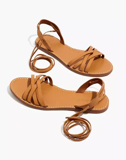 The Boardwalk Woven Lace-Up Sandal | Madewell