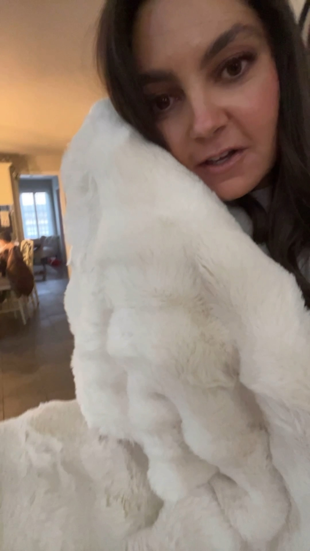 Cozy Earth Bubble Cuddle Blanket in the oversized throw size. Use code: CE-MICHELEBELL