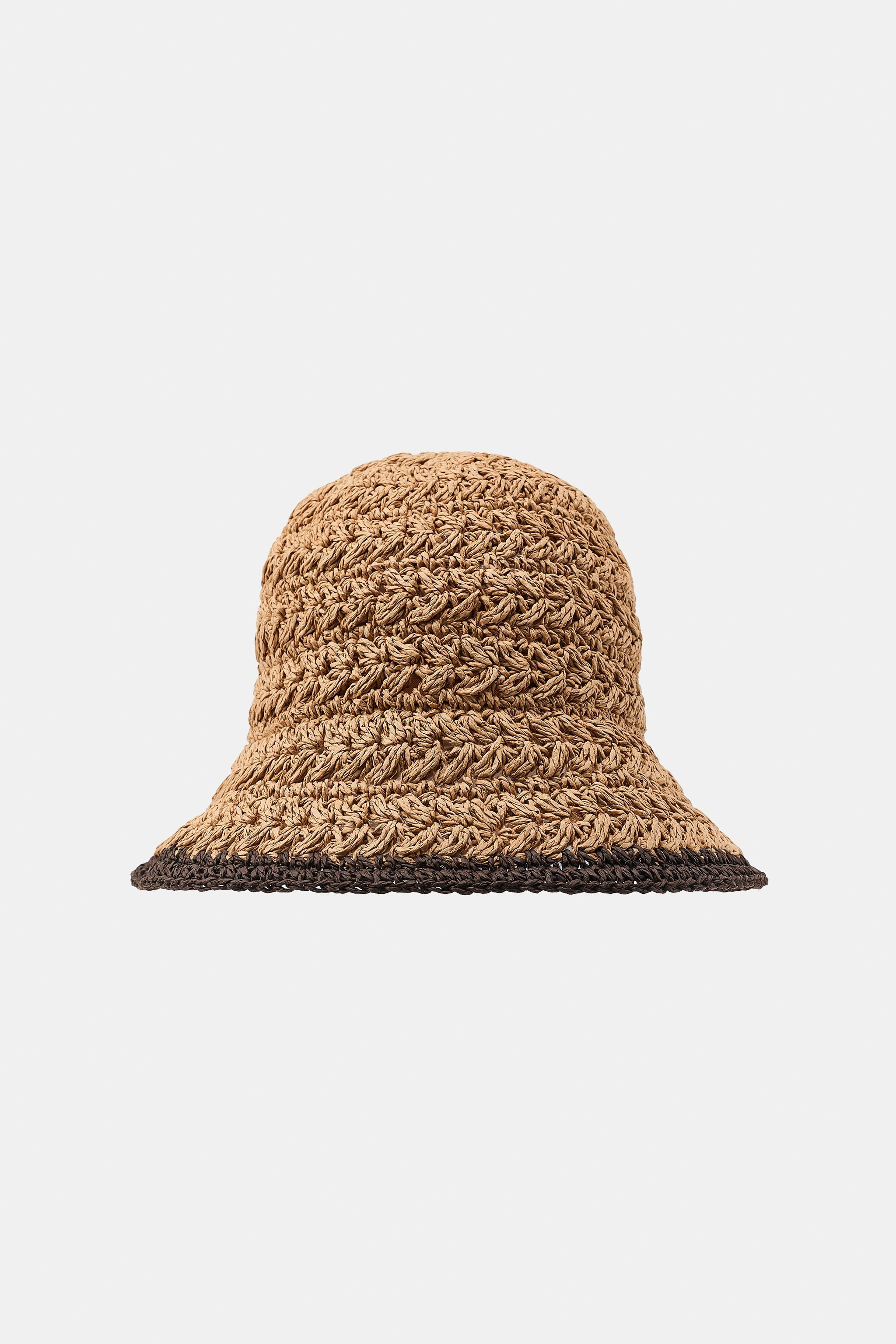 CONTRAST WOVEN HAT | Zara US