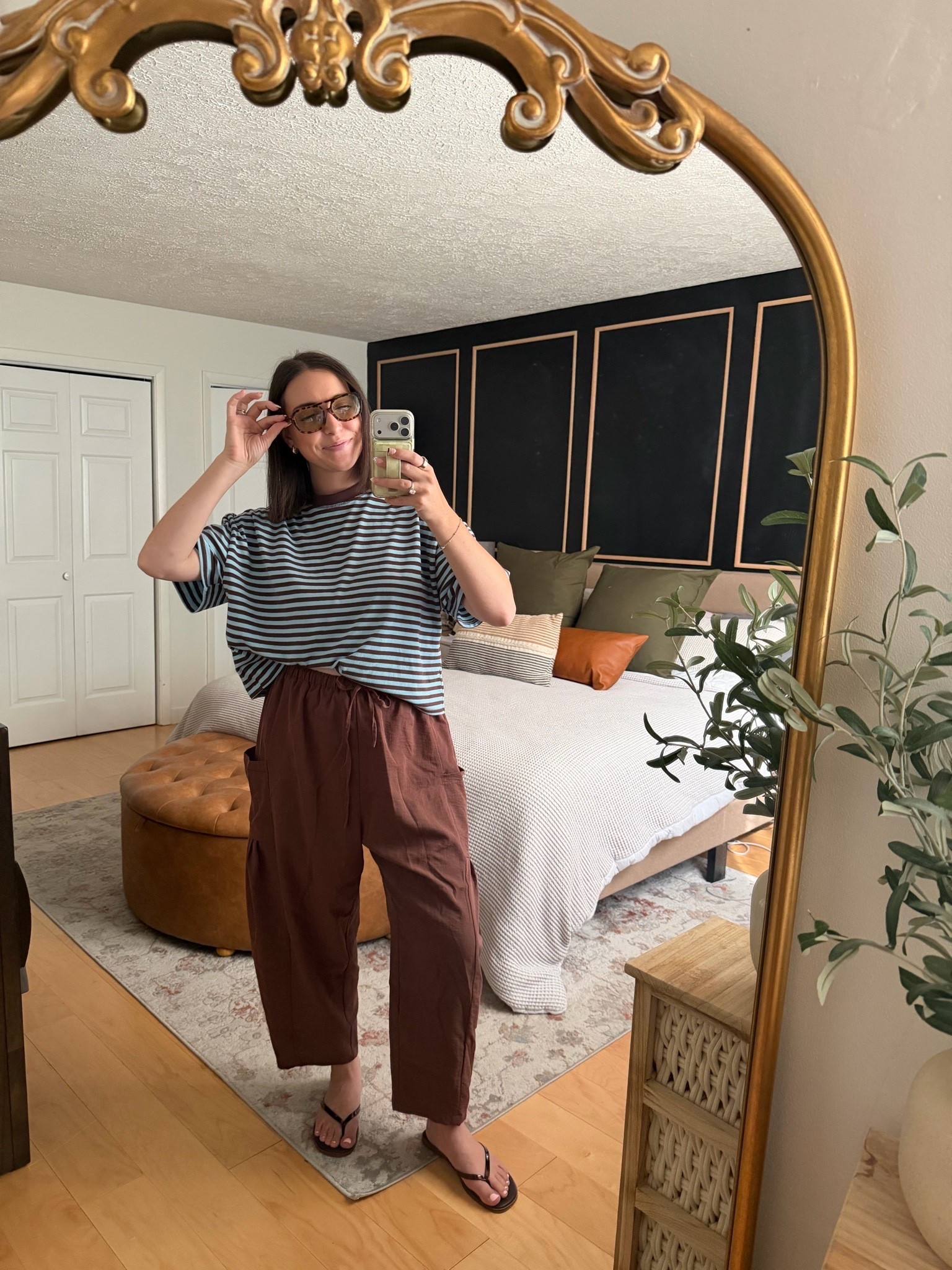 Comfy, cute, casual Fall transitional outfit! Cannot stop wearing this striped tee from Amazon! I have it in pink and blue and it’s on repeat constantly 🩷🩵

Plus, these pants!!! Giving a bit of a barrel shape but still flattering. They’re so comfy, not to mention the pockets hold a crazyyy amount of toddler snacks 😜

**Wearing a size L in the pants and M in the top!

#LTKootd #LTKmomlife #LTKTall