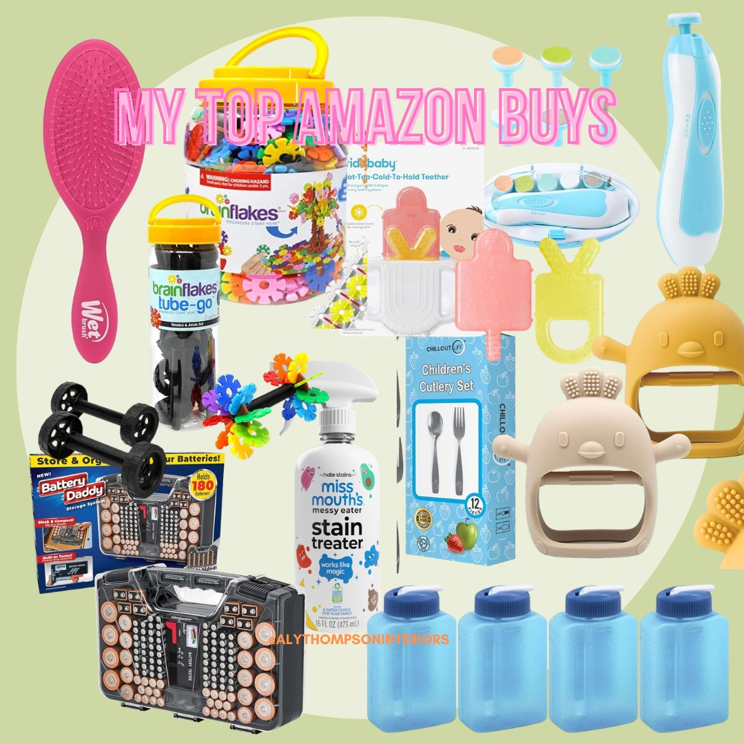 Top Amazon Buys | Baby Registry Must Haves | Kids Toys | Battery Organizer | Amazon Finds | Water bottles | Miss Mouth's Stain Remover 

 #LTKmomlife #LTKHome #LTKSaleAlert