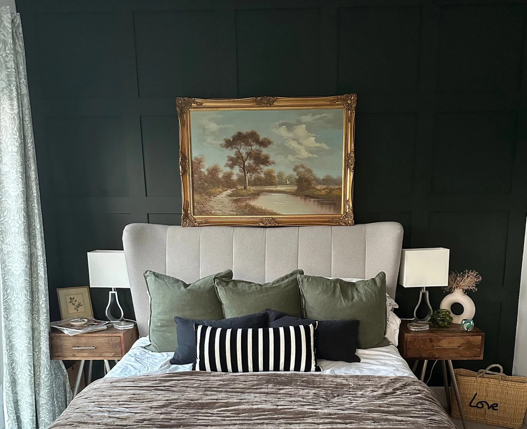 Large Original Art Woodland Landscape, Gold Frame, Signed by the Artist - Etsy UK | Etsy (UK)